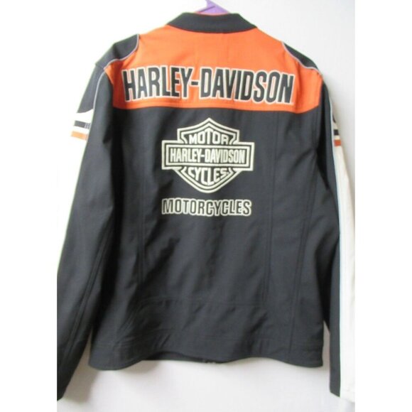 Harley Davidson Colorblock Zip Up Soft Shell Light Weight Jacket -Size Large NEW - Picture 5 of 7